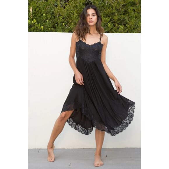 We Are HAH The Evelyn Reversible Lace Up Corset Dress Black Size M - Picture 3 of 11